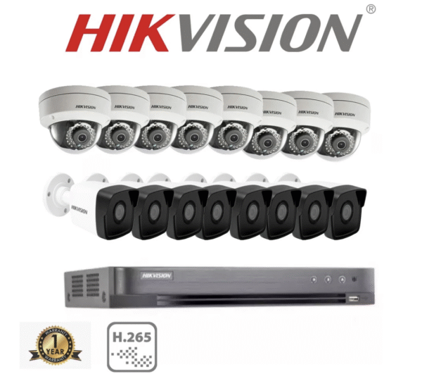 Hikvision Set CCTV Kamera IP POE 16 Channel 4M